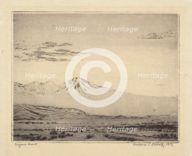 Mojave Desert, 1917. Creator: Wallace Leroy DeWolf.