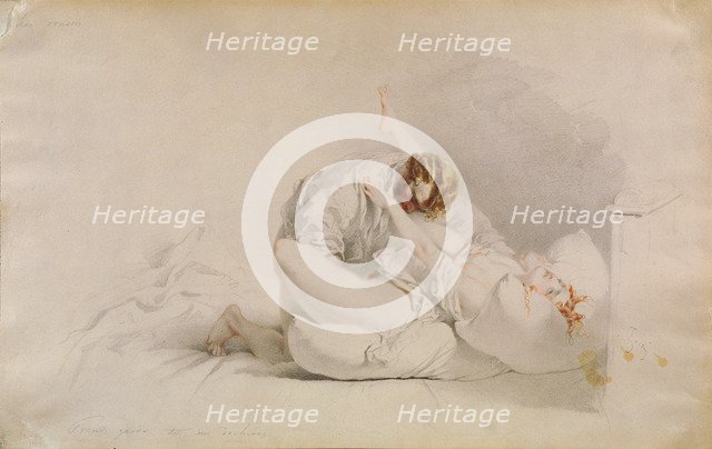 Erotic Scene. Artist: Zichy, Mihály (1827-1906)