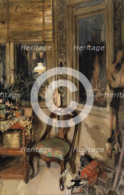 Toys in the Corner. Creator: Carl Larsson.