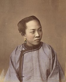 Fille de Shanghai, 1870s. Creator: Baron Raimund von Stillfried.