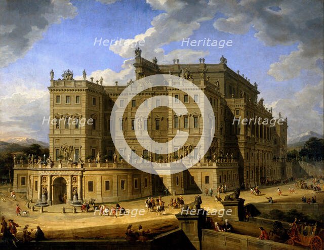 View of Castello di Rivoli, 1724. Creator: Pannini (Panini), Giovanni Paolo (1691-1765).