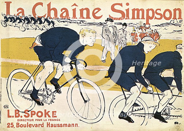 'La chaîne Simson', (Advertising Poster), 1896.  Artist: Henri de Toulouse-Lautrec