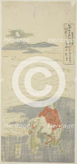 Sugawara Michizane Going into Exile, c. 1763/64. Creator: Suzuki Harunobu.