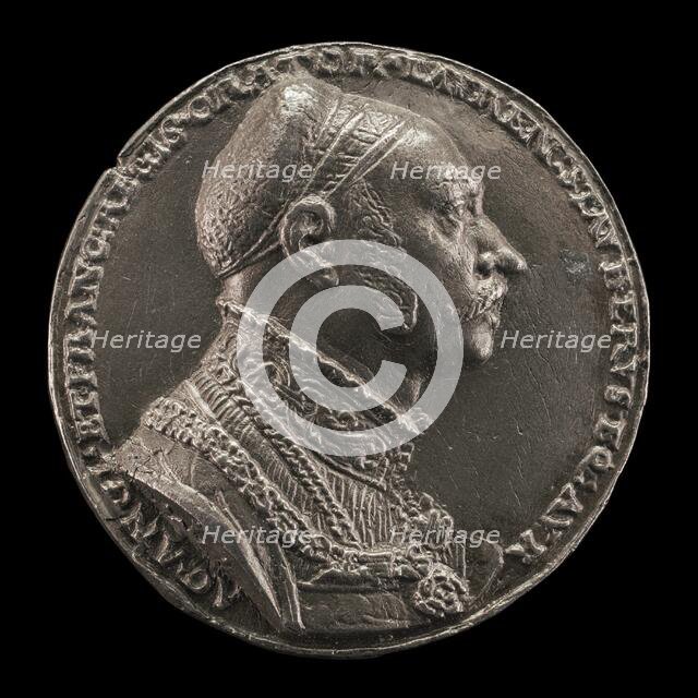 Lorenz Staiber, 1485/1486-1539, Patrician of Nuremberg, Writer, and Orator [obverse], 1535. Creator: Matthes Gebel.