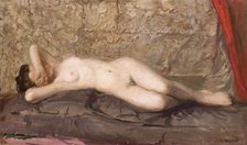 Nude Woman Lying, c1908 . Creator: Leon Wyczolkowski.