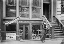 Woman Suffrage - Headquarters, National American Woman Suffrage Association, 1913. Creator: Harris & Ewing.