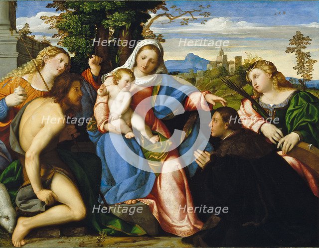 The Virgin and Child with Saints and a Donor, ca 1518-1520.