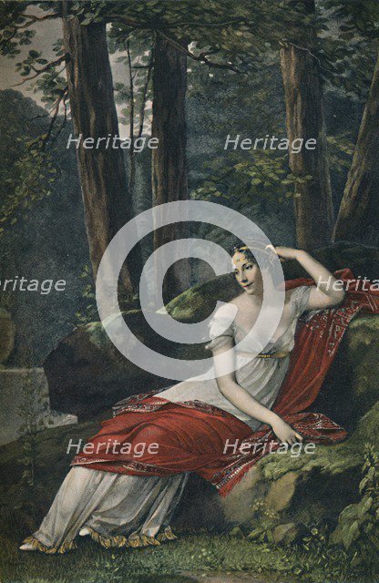 'The Empress Josephine in the Park at Malmaison', 1809, (1896). Artist: Unknown.