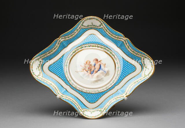 Tray (from a tea service), Sèvres, 1770. Creators: Sèvres Porcelain Manufactory, Jacques Fontaine.