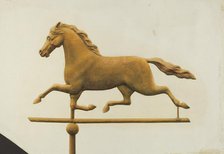 Running Horse Weather Vane, c. 1940. Creator: Gertrude Koch.