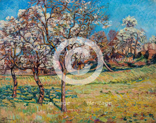 Les Pommiers à Damiette, 1893. Creator: Armand Guillaumin.