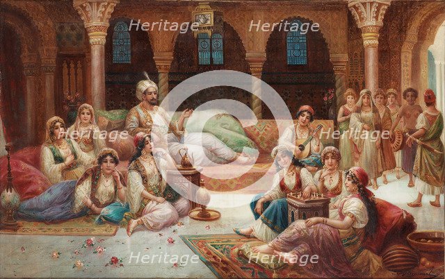 in a Harem. Artist: Delincourt, J. G. (active Mid of 19th cen.)