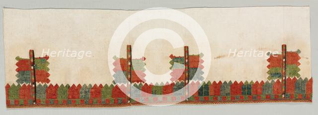 Skirt Border and Sleeve, 1700s. Creator: Unknown.