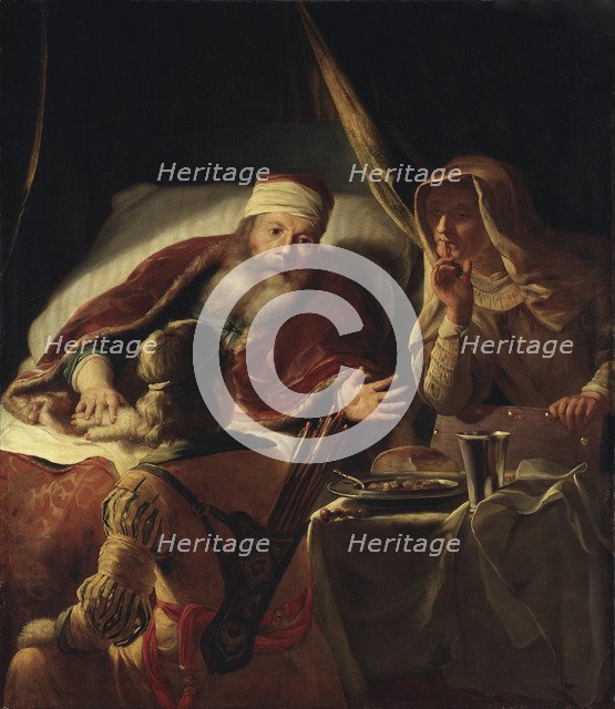 Isaac blessing Jacob.