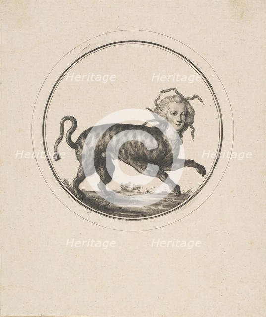 Caricature Showing Marie Antoinette as a Leopard, 18th century. Creator: Unknown.