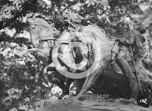 Ulysses S. Grant Memorial - Equestrian statues in Washington, D.C., between 1911 and 1942. Creator: Arnold Genthe.