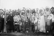 Rodman Wanamaker and Indian Chiefs, 1913. Creator: Bain News Service.