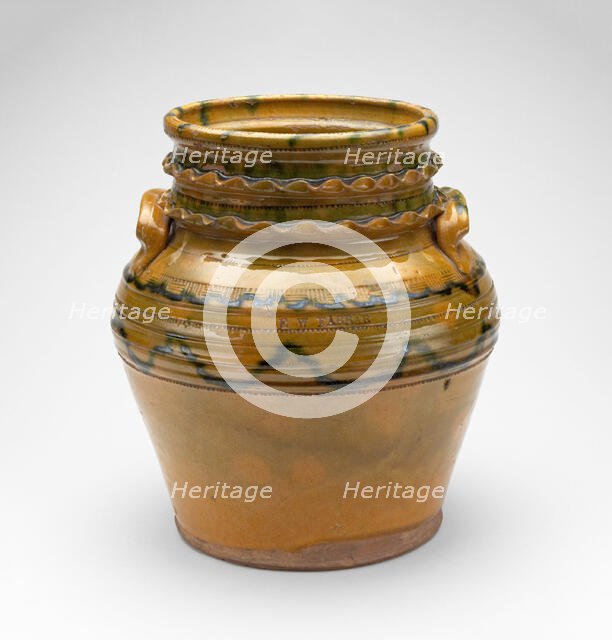 Jar, c. 1830. Creator: Edward William Farrar.