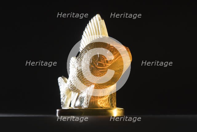 Perche amber Lalique mascot. Creator: Unknown.