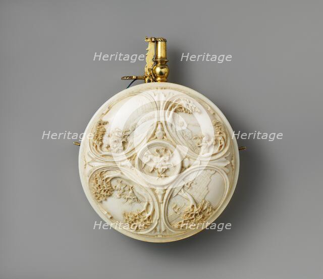 Powder Flask, German, late 17th century. Creator: Unknown.