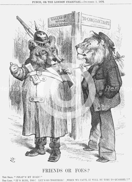 'Friends or Foes?', 1876.  Artist: Joseph Swain