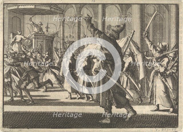 The Poles in the Riddarholm Church in Stockholm, 1698. Artist: Aa, Pieter van der (1659-1733)