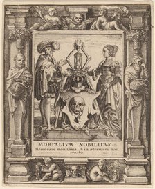 Death's Coat of Arms, 1651. Creator: Wenceslaus Hollar.