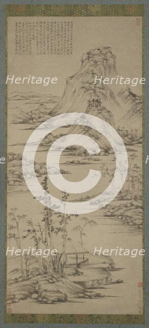 Spring Mists over a Riverside Pavilion, Ming dynasty, 1368-1644. Creator: Unknown.