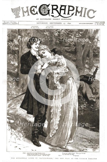 ''The Graphic, Front Cover Saturday September 27, 1890', 1890. Creator: Unknown.