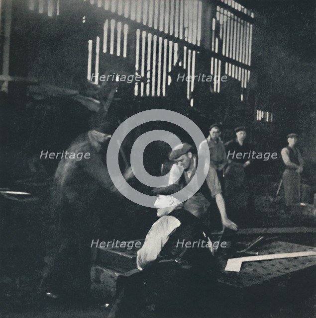 'Shipbuilding scene', 1941. Artist: Cecil Beaton.