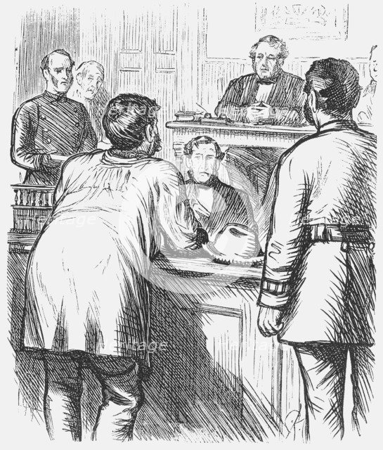 'The Police and the Public', 1874. Artist: Charles Samuel Keene