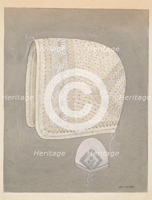 Baby's Cap, c. 1937. Creator: Margaret Concha.