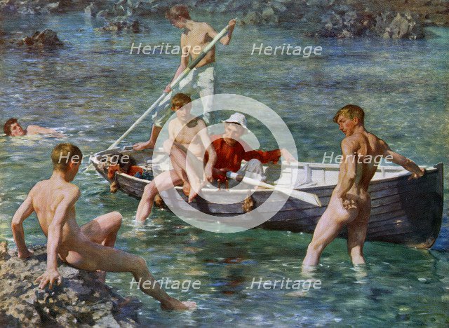 'Ruby, Gold and Malachite', 1902, (1912).Artist: Henry Scott Tuke