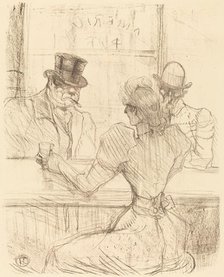 At the Picton Bar, rue Scribe (Au bar Picton, rue Scribe), 1896. Creator: Henri de Toulouse-Lautrec.