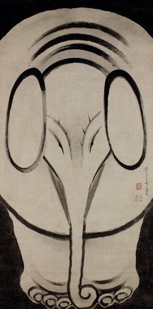 Elephant, Second Half of the 18th cen.. Creator: Jakuchu, Ito (1716-1800).
