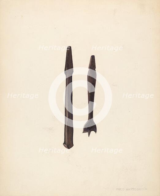 Bit and Countersink, c. 1940. Creator: Fred Hassebrock.