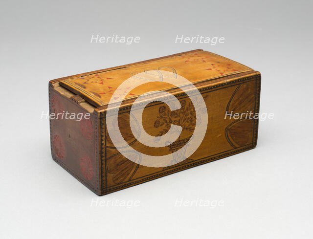 Box with Sliding Lid, c. 1800. Creator: Unknown.