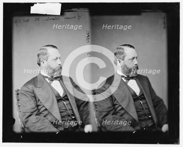 Amos Clark Jr. of New Jersey, between 1865 and 1880. Creator: Unknown.