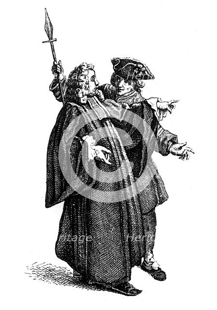 The Commissionaire And Sergeant, (1885).Artist: Jeaurat