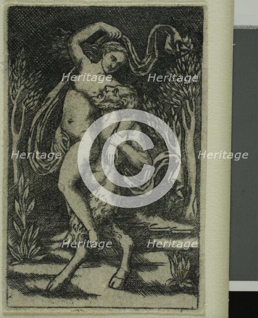 Satyr Carrying a Nymph, 1490/1500. Creator: Unknown.