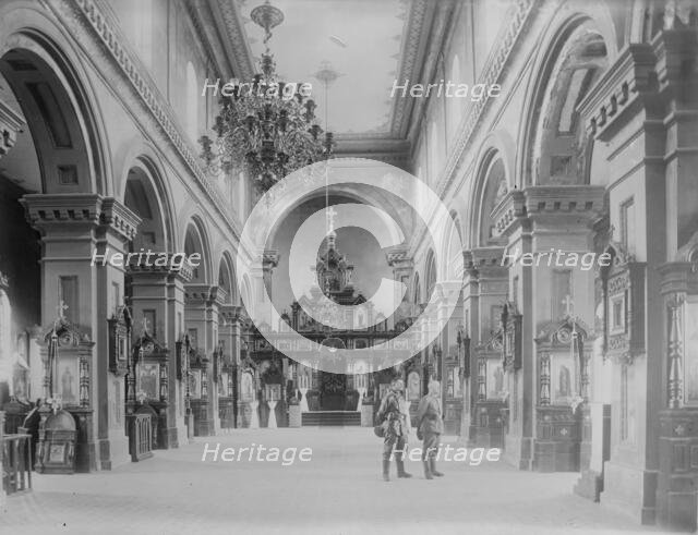 Germans in Russian church at Suwalki, between c1914 and c1915. Creator: Bain News Service.