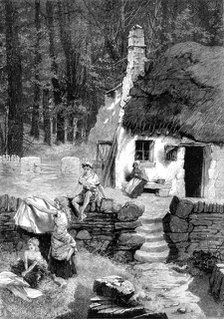 Isle of Man sketches: a Manx cottage, 1881. Creator: Unknown.