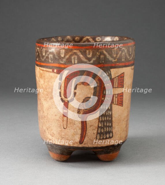 Tripod vessel with Knotted Motif, A.D. 850/950.  Creator: Unknown.