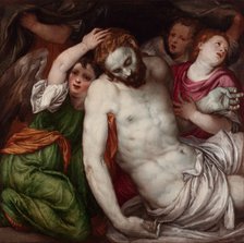 Pietà with Angels. Artist: Sustris, Lambert (1515/20-after 1591)