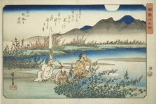 The Noji Jewel River in Omi Province (Omi Noji no Tamagawa), from the series "Six..., c. 1835/37. Creator: Ando Hiroshige.