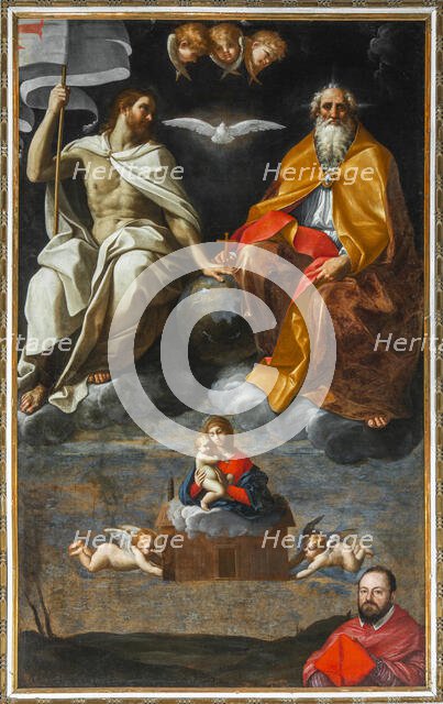 The Trinity with the Madonna of Loreto and the donator cardinal Antonio Maria Gallo, 1603-1604. Creator: Reni, Guido (1575-1642).