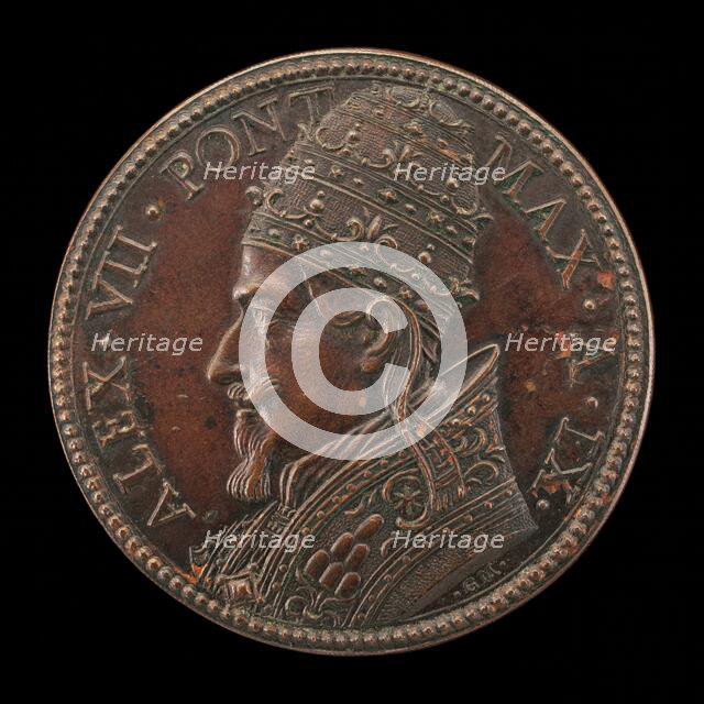 Alexander VII (Fabio Chigi, 1599-1667), Pope 1655 [obverse], 1663. Creator: Gaspare Morone Mola.