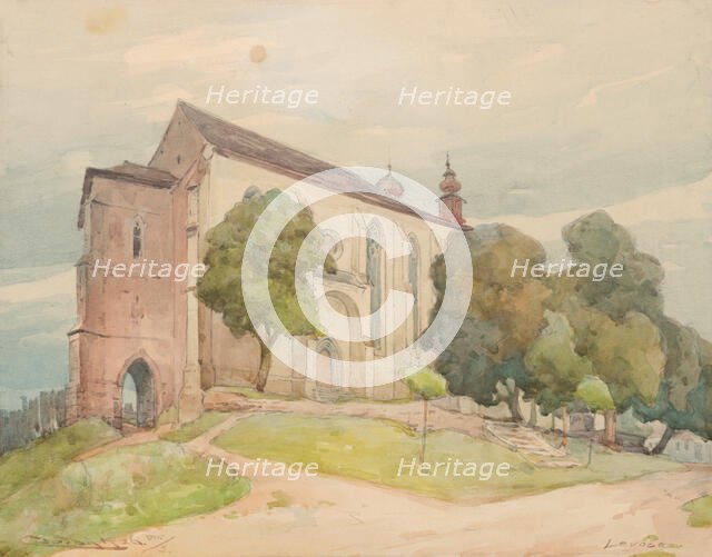 Minorite Church in Levoca, 1926. Creator: Ludovit Cordak.