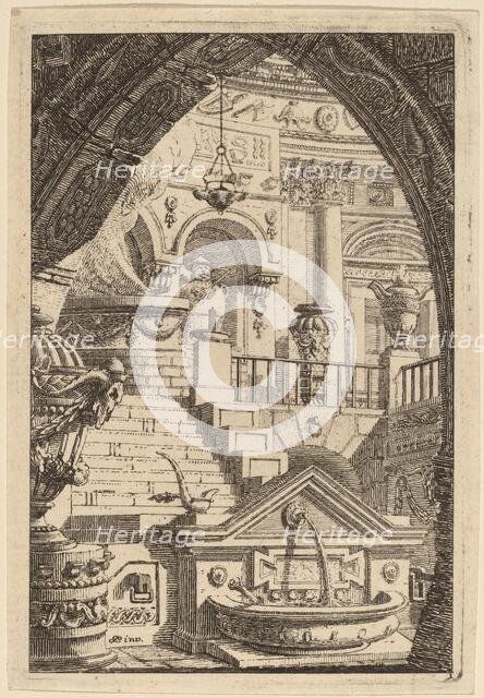 Fantasy of an Antique Temple, 1770/1780. Creator: Karl Schutz.