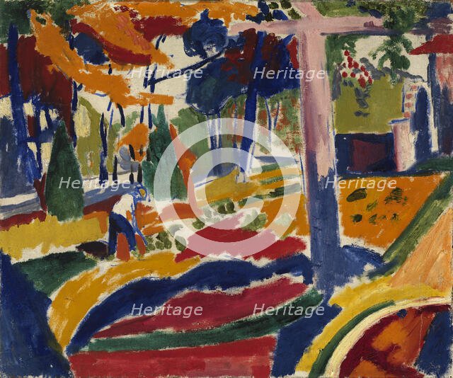 Garden, ca. 1915. Creator: Henry Lyman Saÿen.